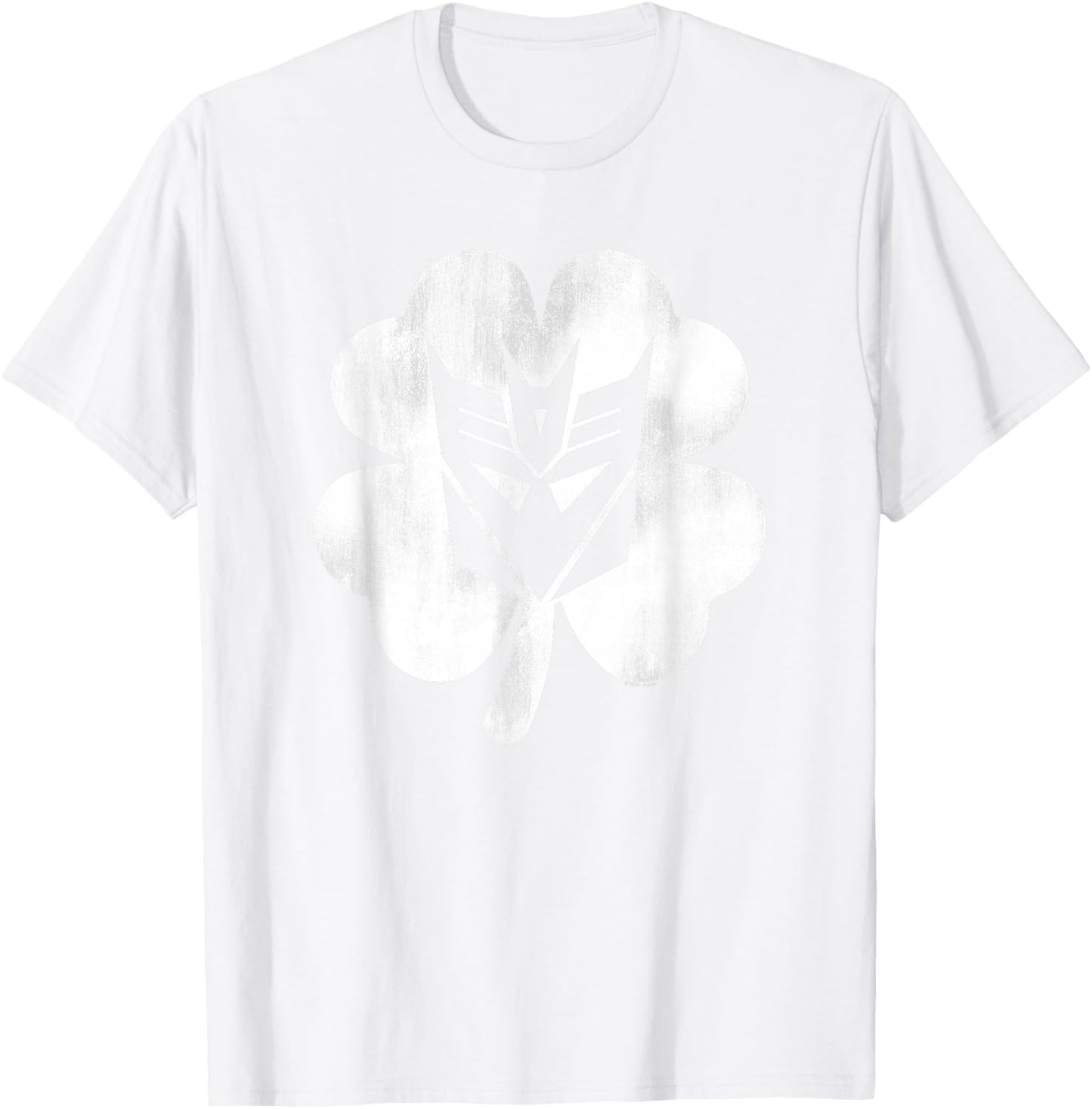 Transformers Decepticon Shamrock St. Patrick's Day T-Shirt - T-Shirt | White