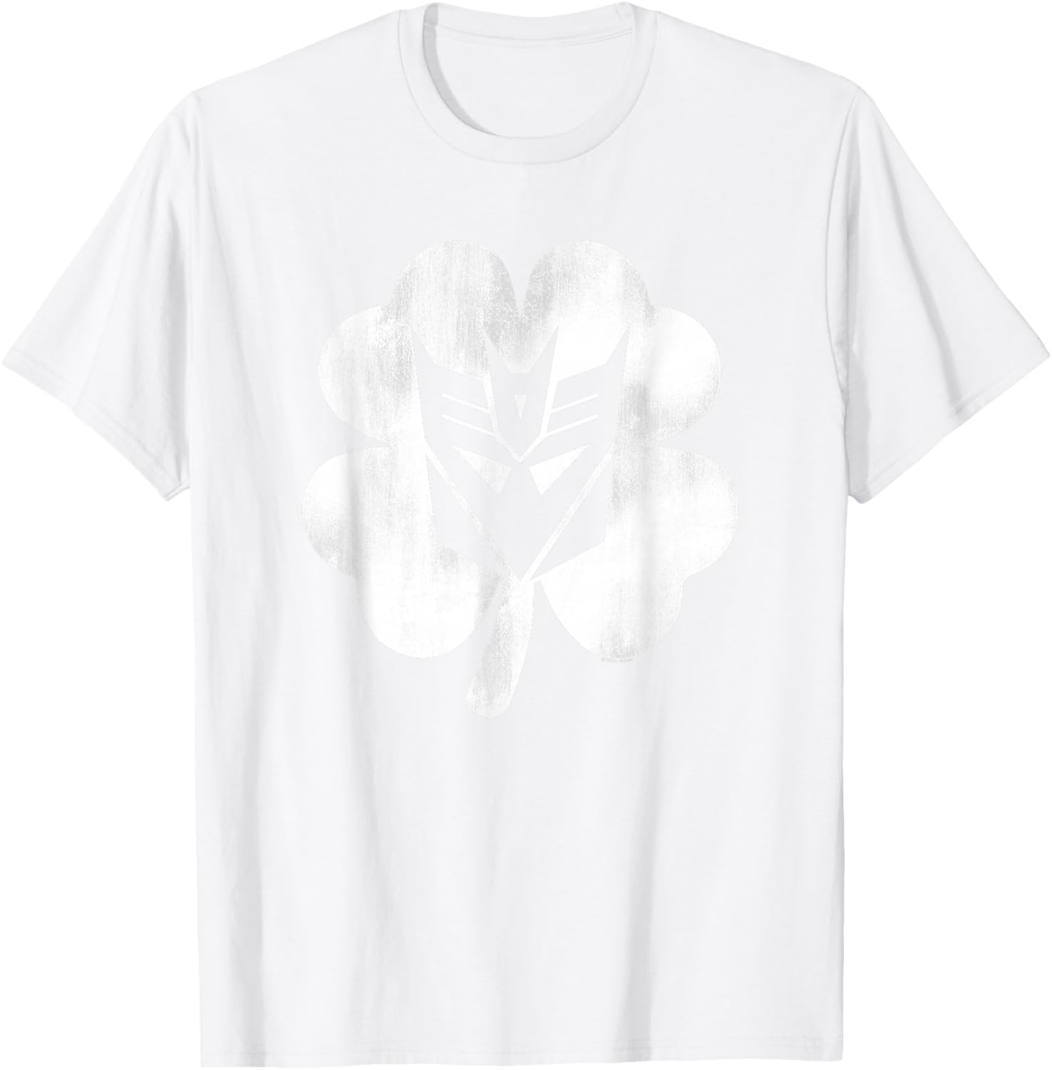 Transformers Decepticon Shamrock St. Patrick's Day T-Shirt - T-Shirt | White
