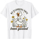 My Flabbers Have Been Gasted Goose Floral Humor Design T-Shirt - T-Shirt | White