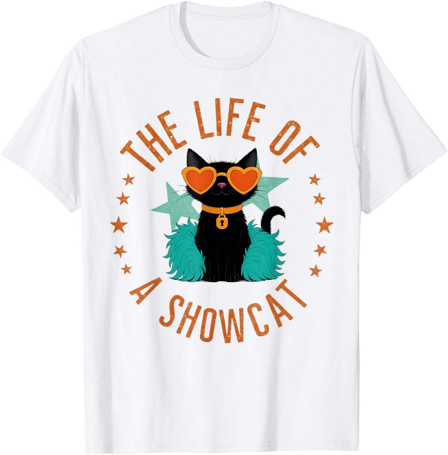 Funny Cat Era Life of Showcat Cat Lovers Men Women Kids T-Shirt - T-Shirt | White