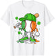 Boys St Patricks Day Irish Flag Kids Baseball Ice Cream Drip T-Shirt - T-Shirt | White