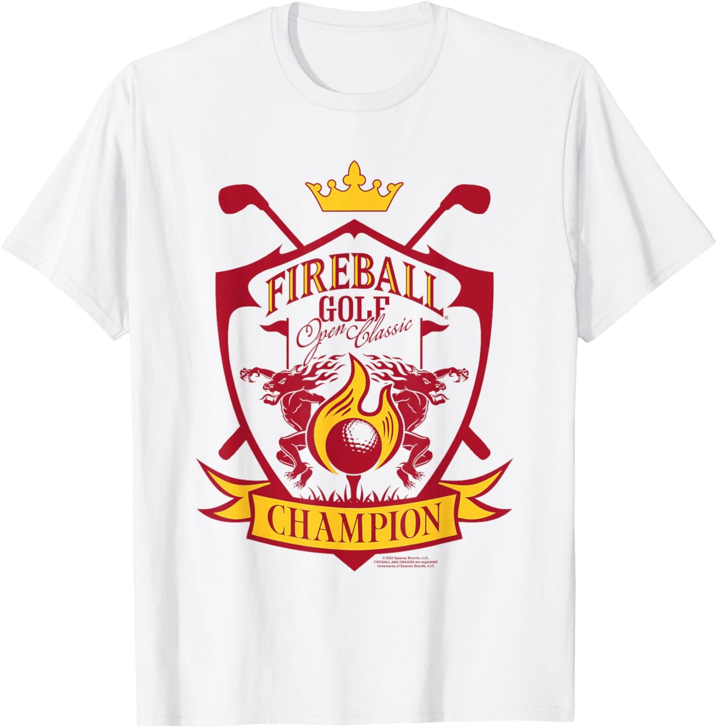 Fireball Cinnamon Whisky Golf Open Classic Champion T-Shirt - T-Shirt | White