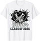 Senior Class of 2026 Concert Band Musician Graduation Heart T-Shirt - T-Shirt | White