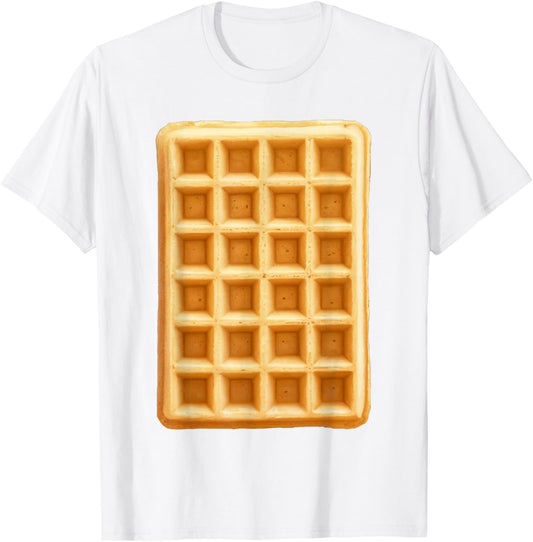 Waffle Shirt Adult Men Women Kids Waffle Costume T-Shirt - T-Shirt | White