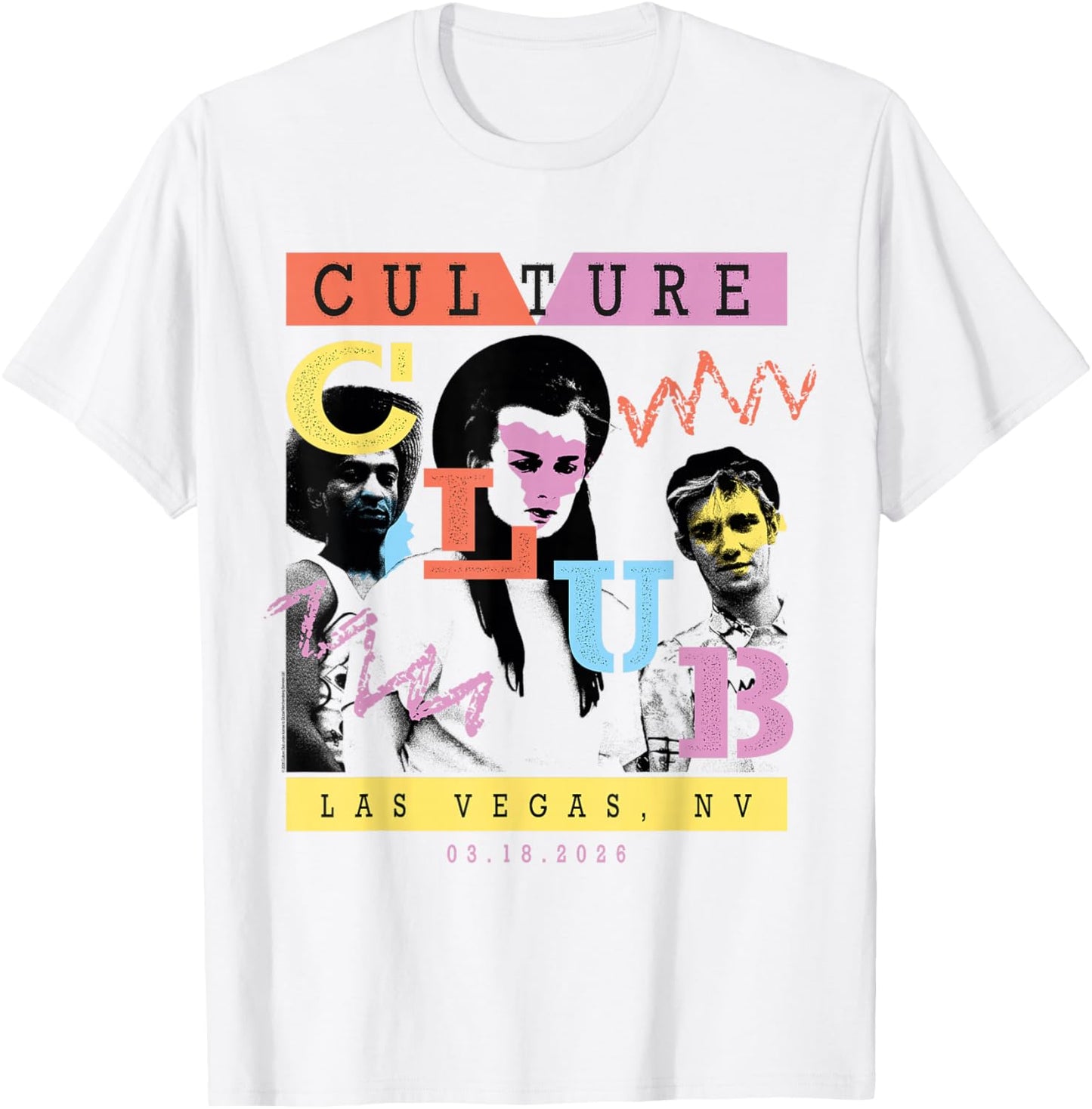 Culture Club 2026 Tour Las Vegas 3/18 T-Shirt - T-Shirt | White