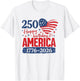 Vintage 250 Years 1776-2026 250th Birthday 4th July T-Shirt - T-Shirt | White