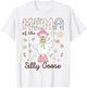 Mema of The Silly Goose First Birthday Girl Family T-Shirt - T-Shirt | White