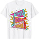 Preppy 67+33 Days of School Cheer 100 Days Teachers T-Shirt - T-Shirt | White