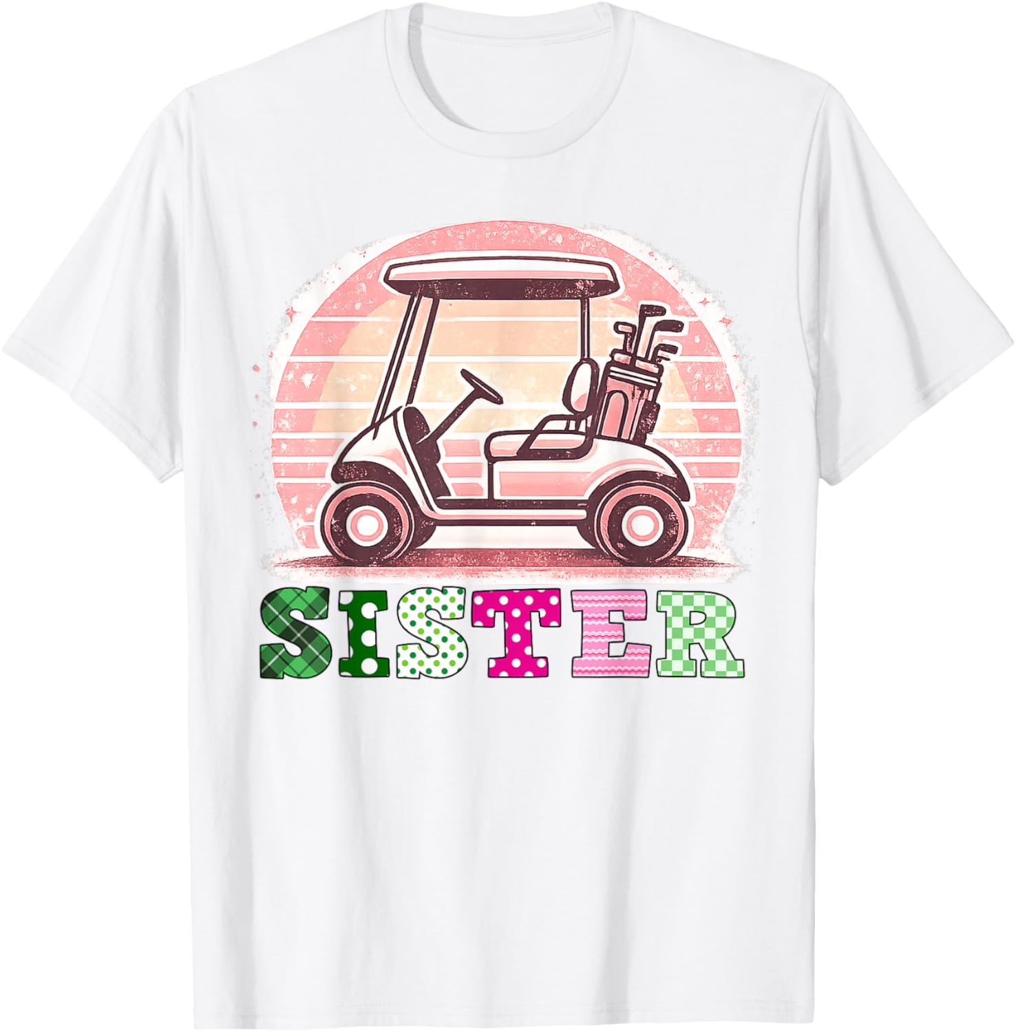 Golf Sister Golf Player Family Matching T-Shirt - T-Shirt | White