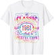 Vintage 1981 Limited Edition Shirt 45 Year Old 45th Birthday T-Shirt - T-Shirt | White