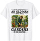 Never Underestimate an Old Man Who Still Gardens in His 80's T-Shirt - T-Shirt | White