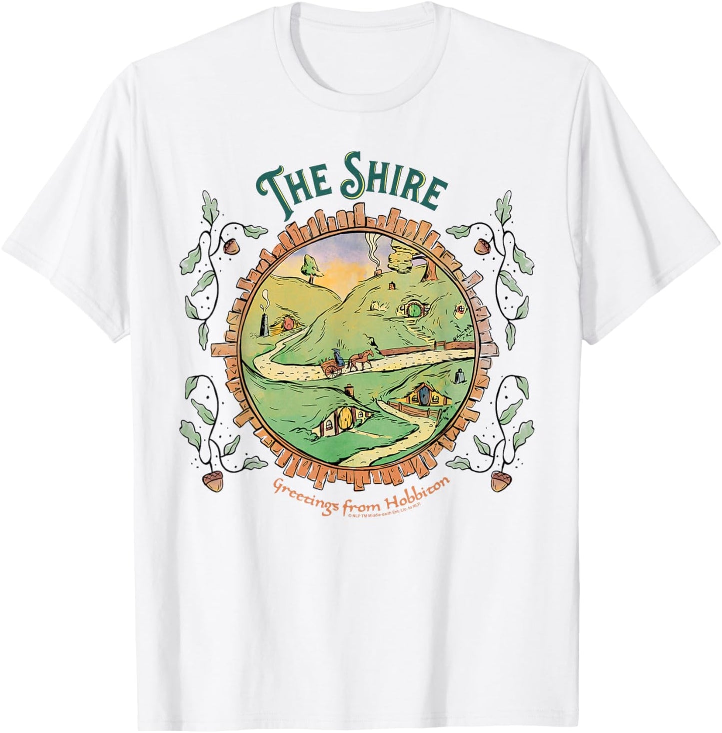 The Lord of the Rings The Shire Greetings from Hobbiton T-Shirt - T-Shirt | White
