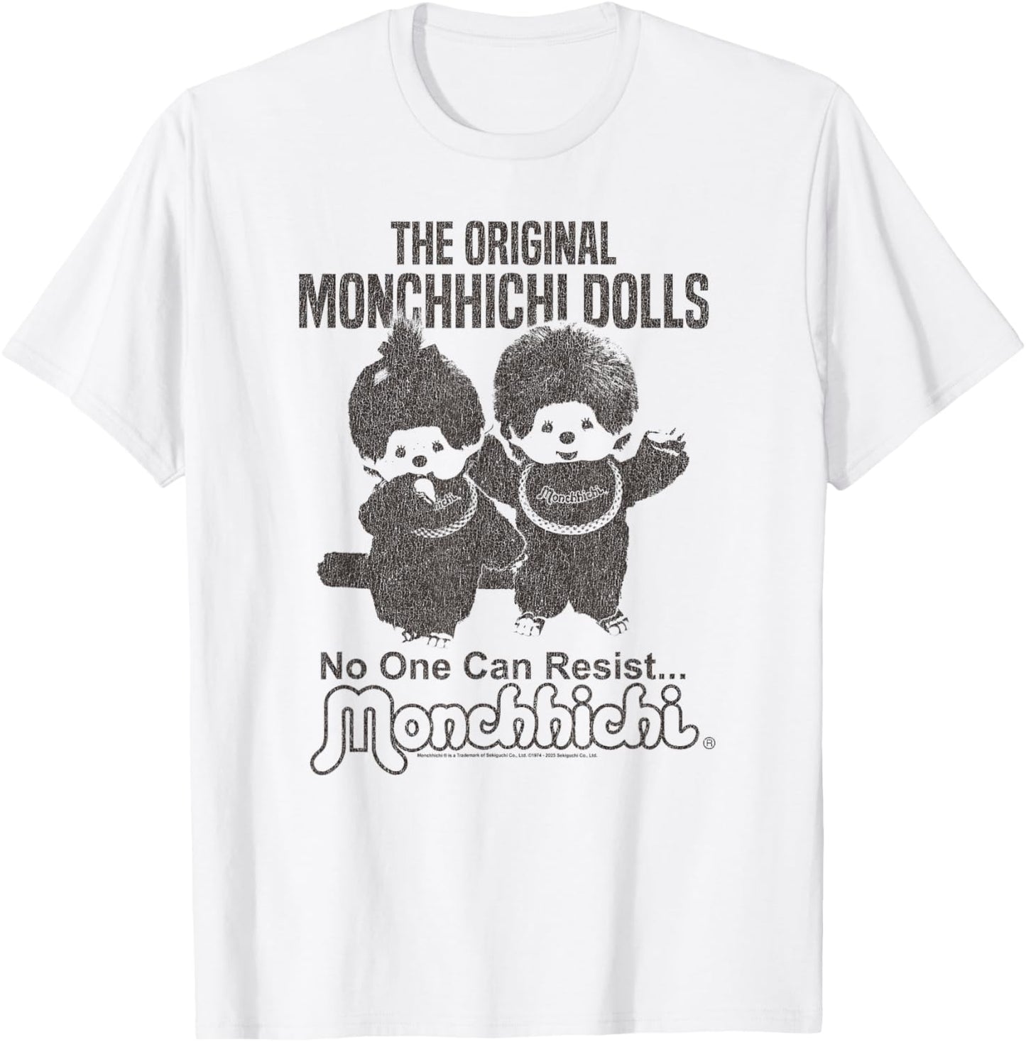 Monchhichi The Original Dolls No One Can Resist Old Photo T-Shirt - T-Shirt | White