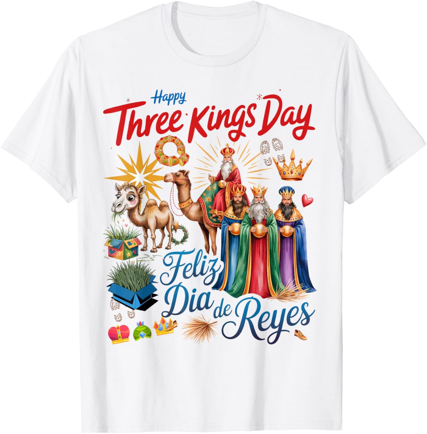 Three Kings Day Costume Idea for Kids & Día De Los Reyes T-Shirt - T-Shirt | White