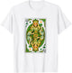 Irish Queen of Hearts Saint Patrick's Day Playing Card Lucky T-Shirt - T-Shirt | White
