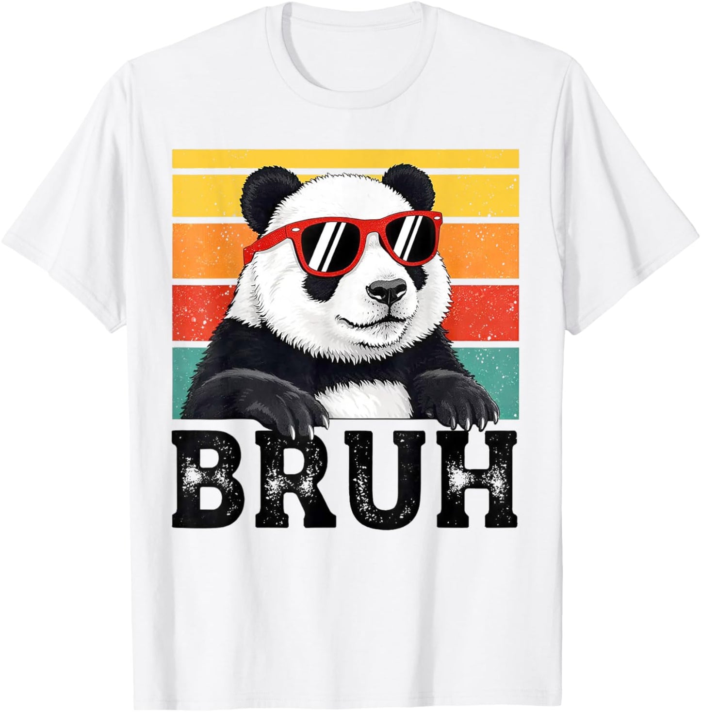 Cool Bruh Panda Men Women Kids Teens Funny Panda Lover T-Shirt - T-Shirt | White