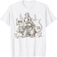 Vintage NYC Pigeon Riding Rat Funny City T-Shirt - T-Shirt | White