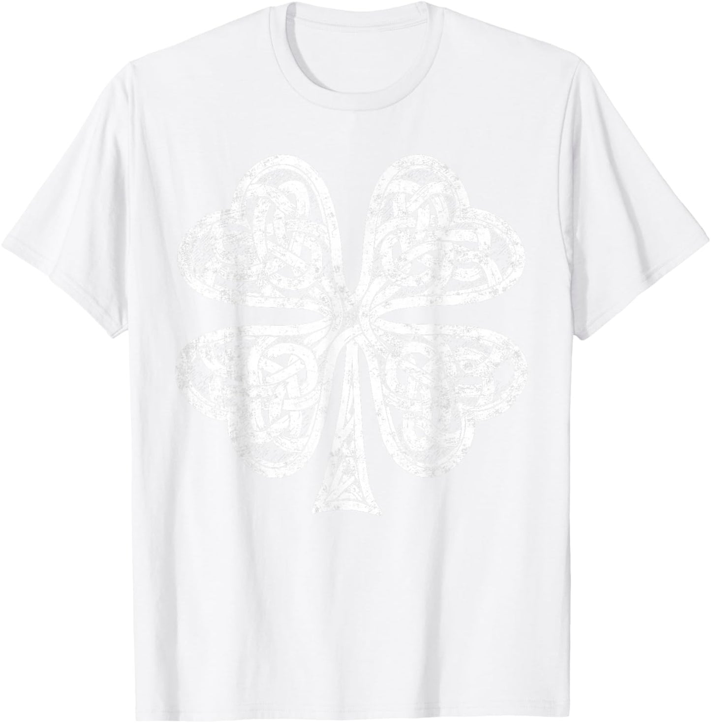 Vintage Irish Shamrock St Patricks Day T-Shirt - T-Shirt | White