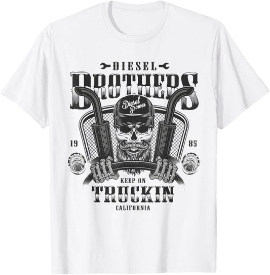 Diesel Brothers Keep On Truckin T-Shirt - T-Shirt | White