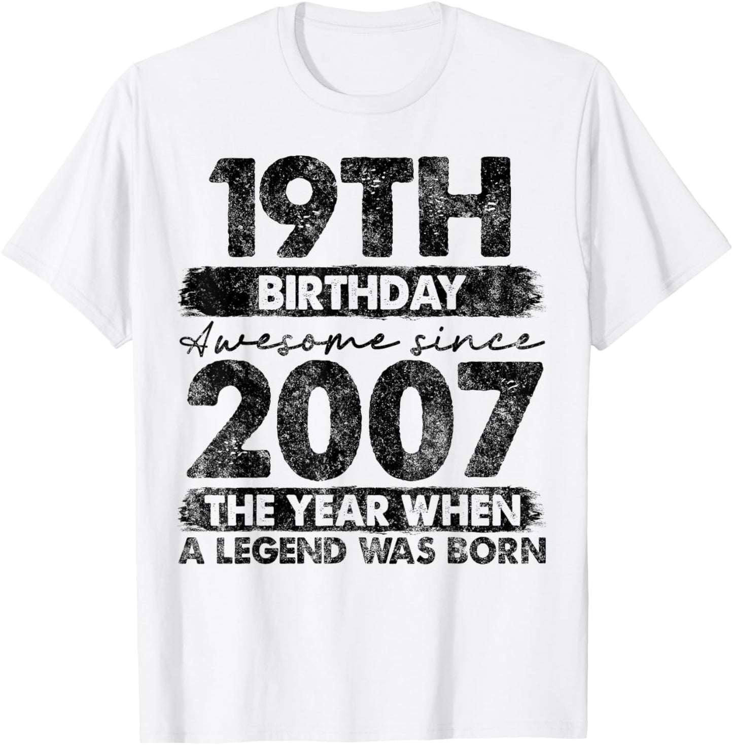 19 Year Old Gifts Vintage 2007 Limited Edition 19th Birthday T-Shirt - T-Shirt | White