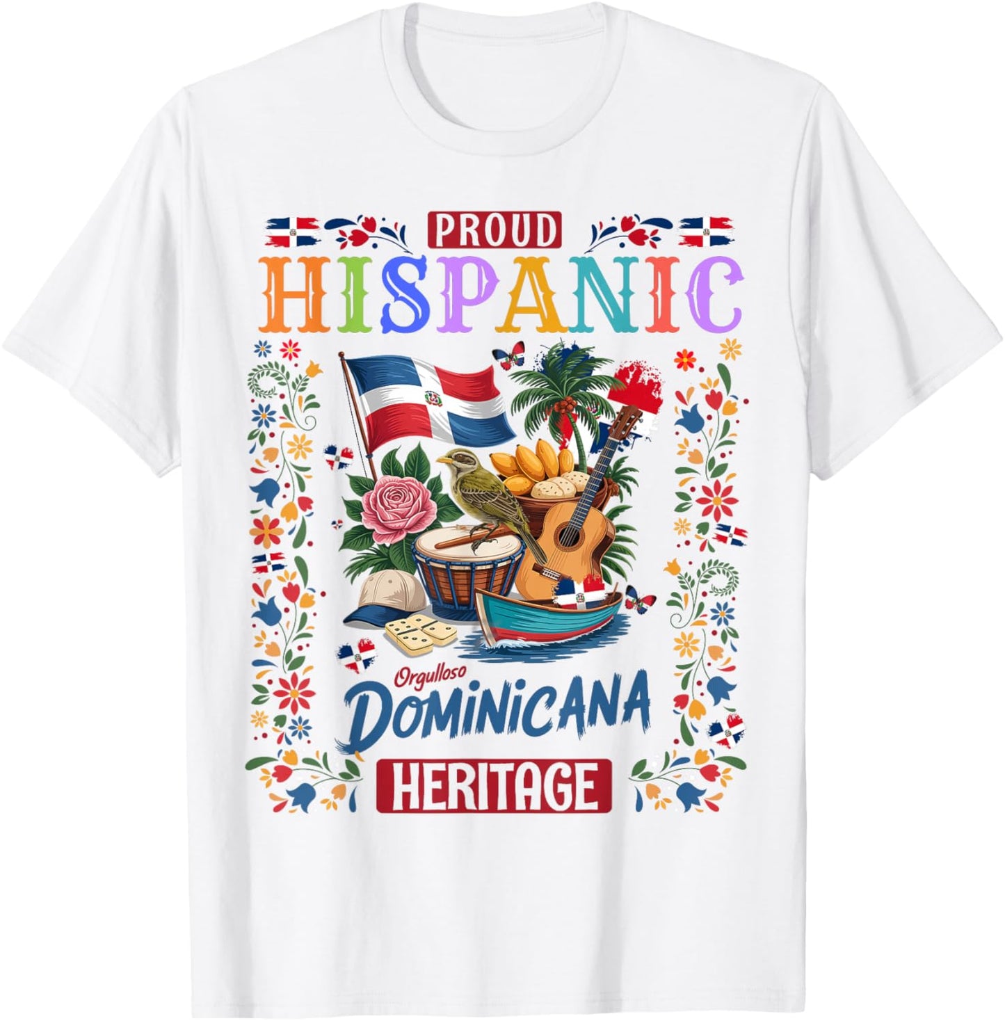 Dominican Republic Flag Culture Idea for Kids Dominicana T-Shirt - T-Shirt | White