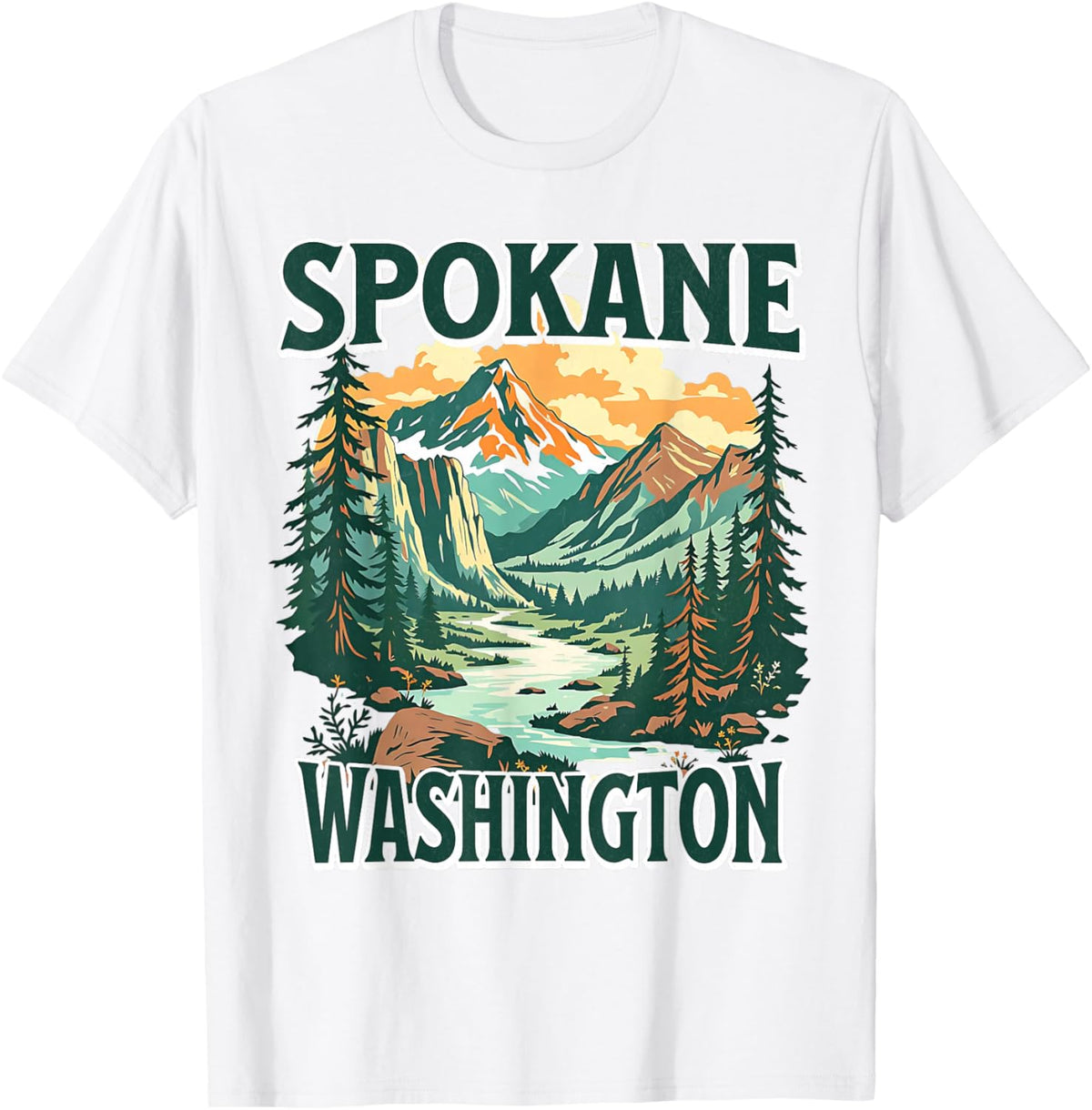 Spokane T-Shirt - T-Shirt | White