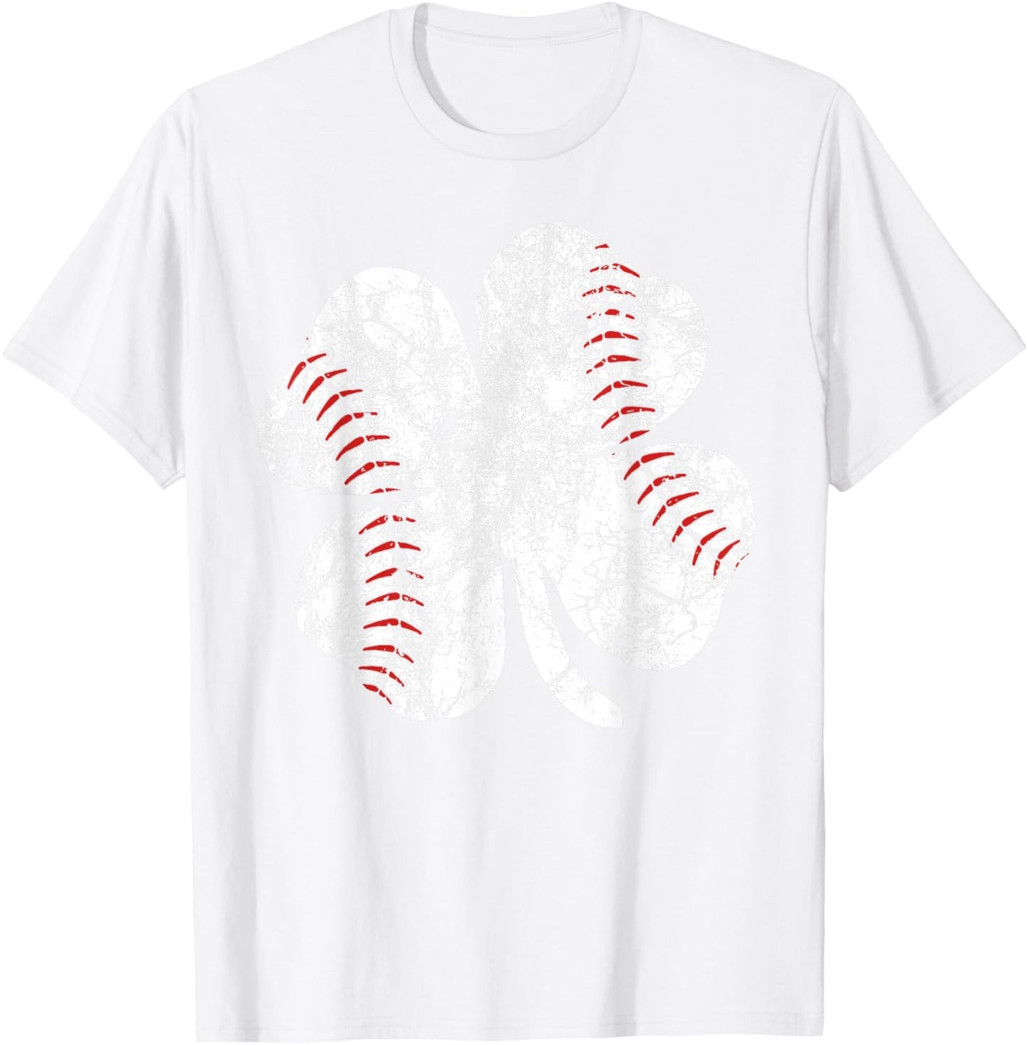 St Patricks Day Shamrock Baseball Saint Paddy's Kids Boys T-Shirt - T-Shirt | White