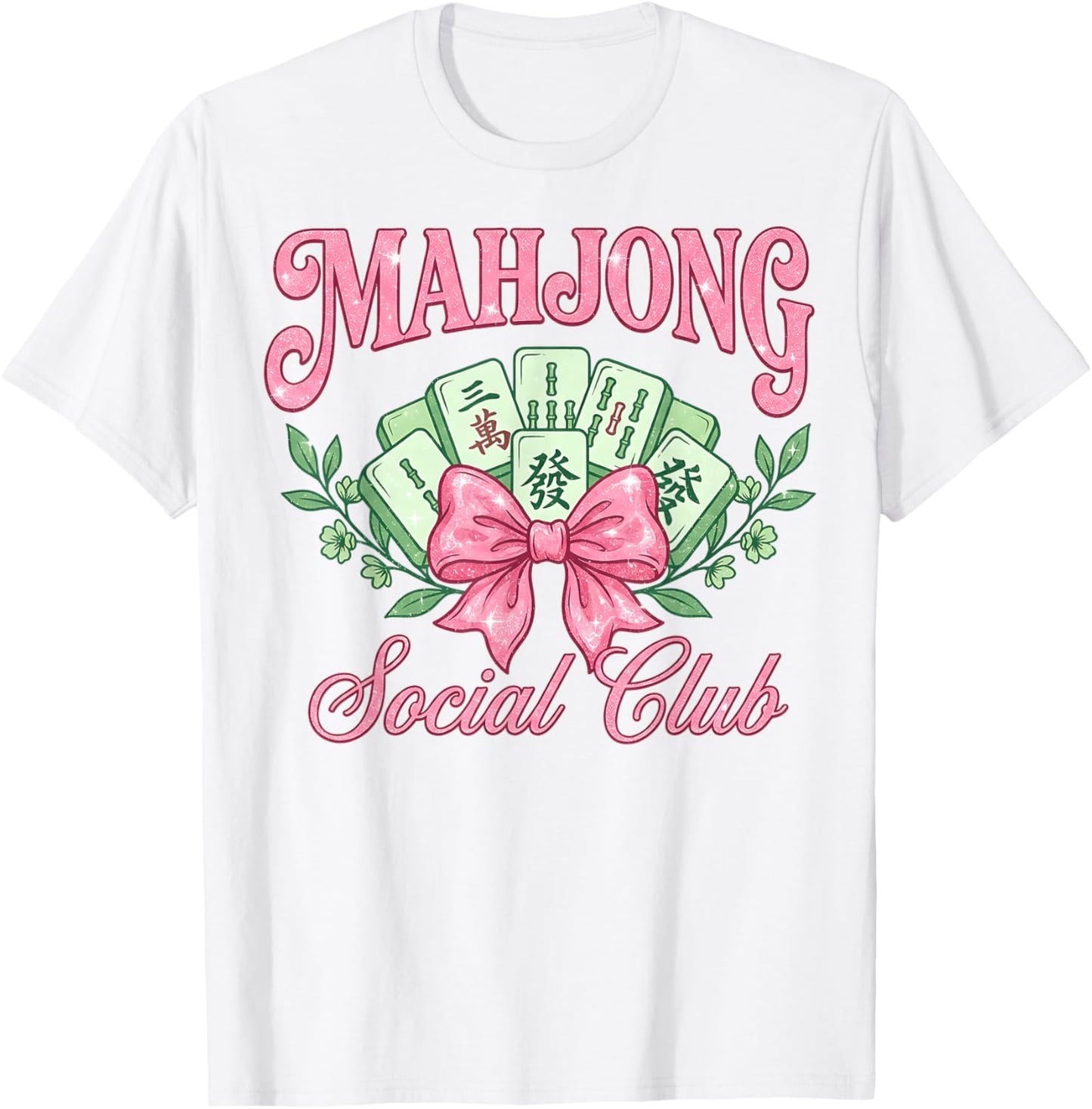 Mahjong Social Club Mahjong Love Playing Chinese Game T-Shirt - T-Shirt | White