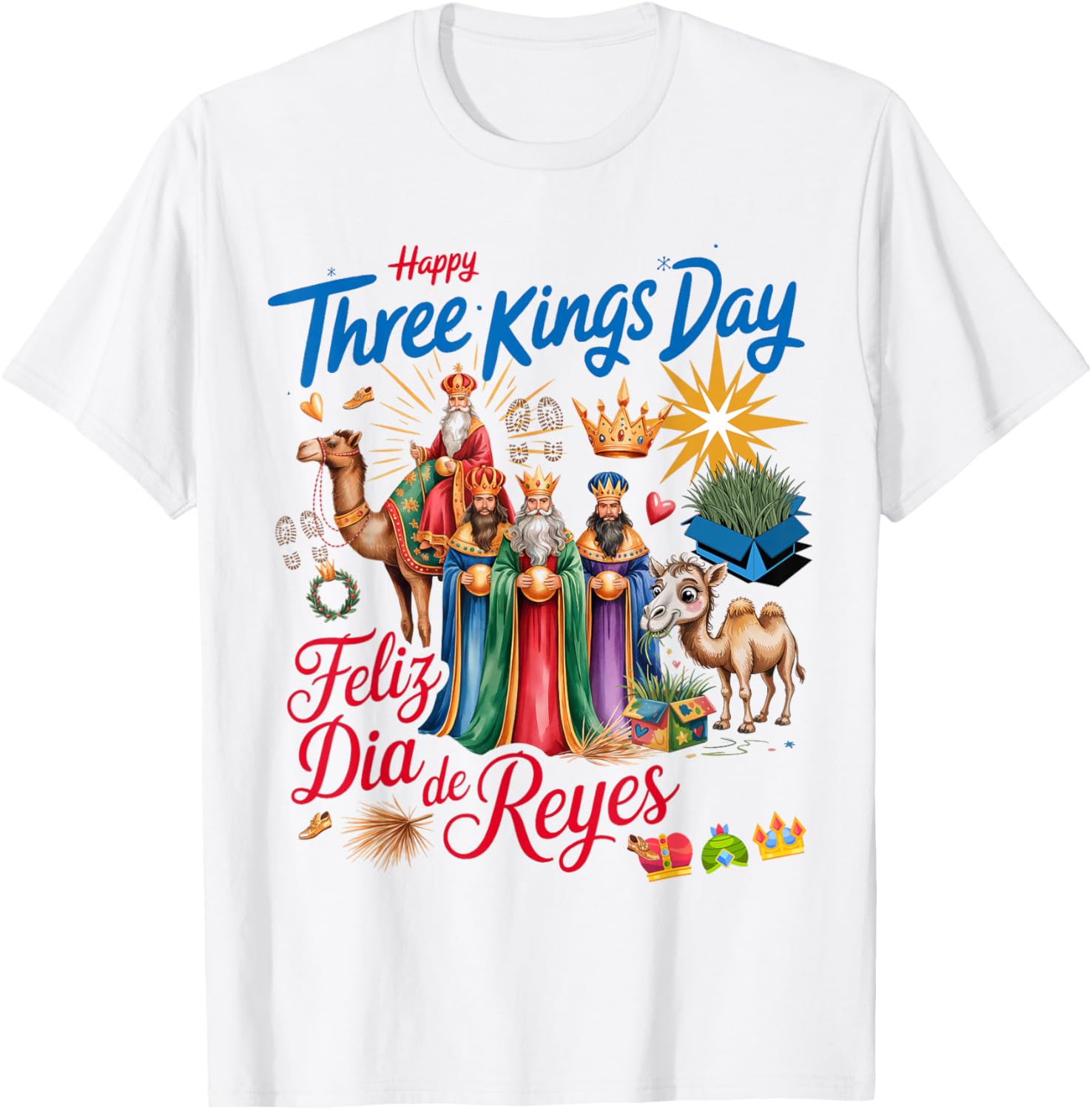 Three Kings Day Costume Idea for Kids & Día De Los Reyes T-Shirt - T-Shirt | White