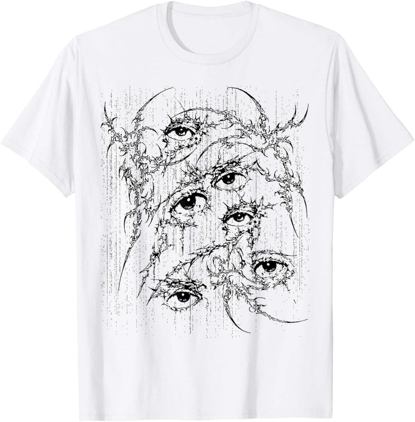 Grunge Eys y2k Goth Alt Sigilism Vintage Graphic T-Shirt - T-Shirt | White