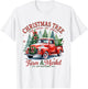 Christmas Tree Farm Red Truck Holiday Vintage T-Shirt - T-Shirt | White