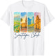 Santiago Chile Traveling Trip Brushstroke Souvenir Vacation T-Shirt - T-Shirt | White