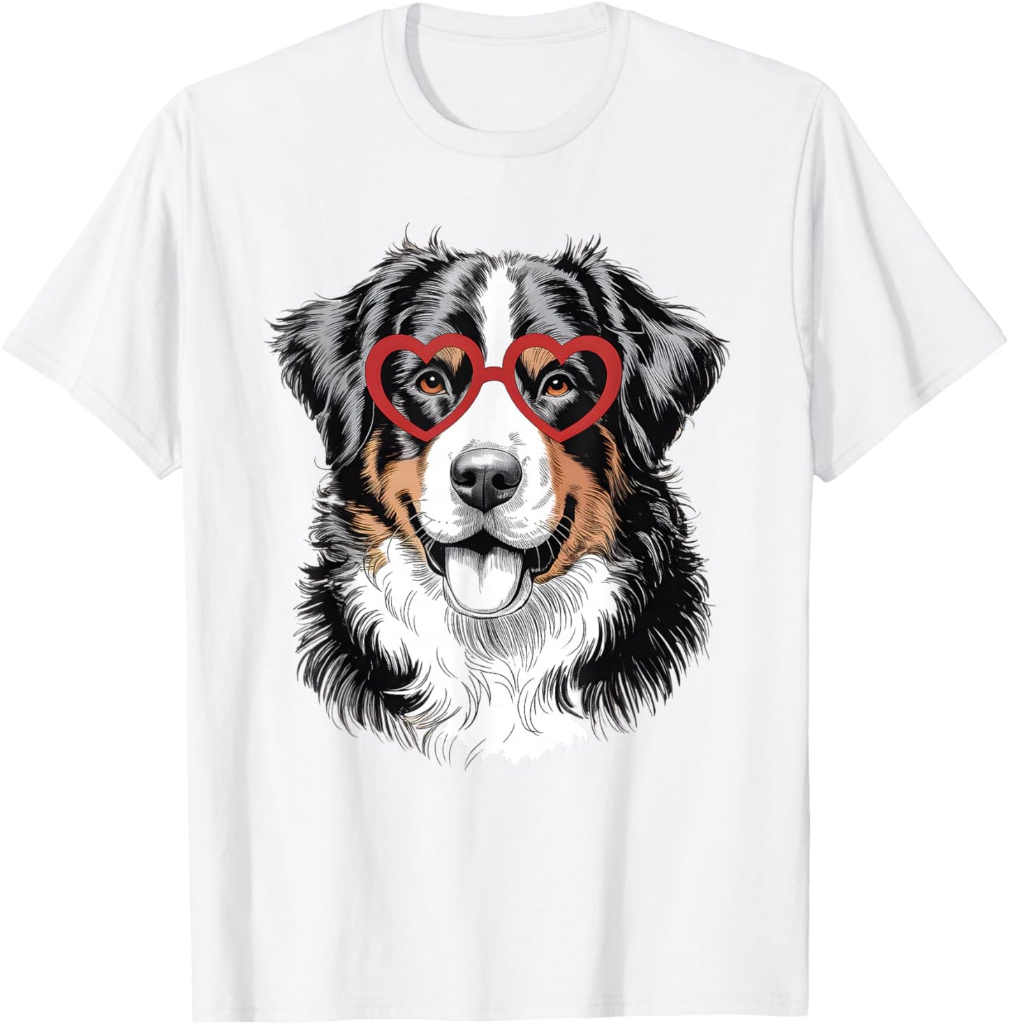 Bernese Mountain Cute Berner Dog Lover Valentine Day T-Shirt - T-Shirt | White