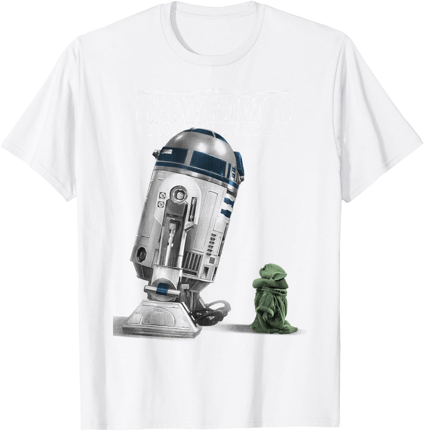 Star Wars The Mandalorian Mando and Baby Yoda T-Shirt - T-Shirt | White