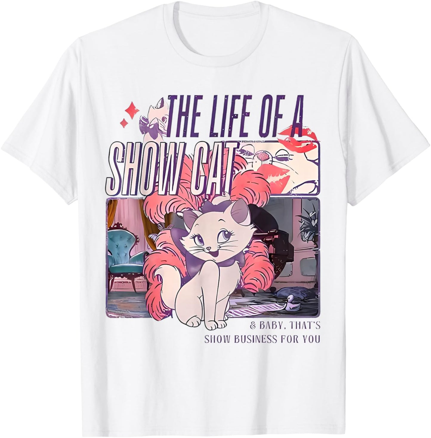 The Life of A ShowCat,Family Holiday Vacation Trip,Cat Lover T-Shirt - T-Shirt | White