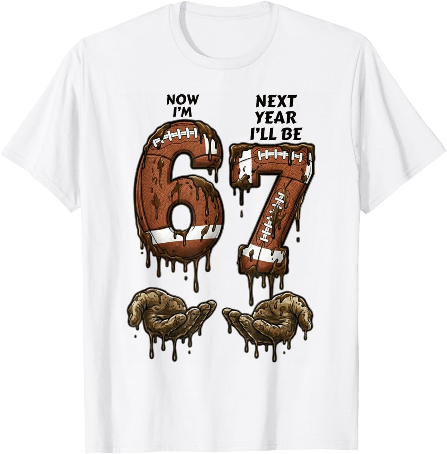 6th Birthday Boys Girls 6 7 Now I'm 6 Next Year I'll be 7 T-Shirt - T-Shirt | White