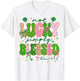 Not Lucky Simply Blessed Shamrock Bow St Patricks Women Girl T-Shirt - T-Shirt | White