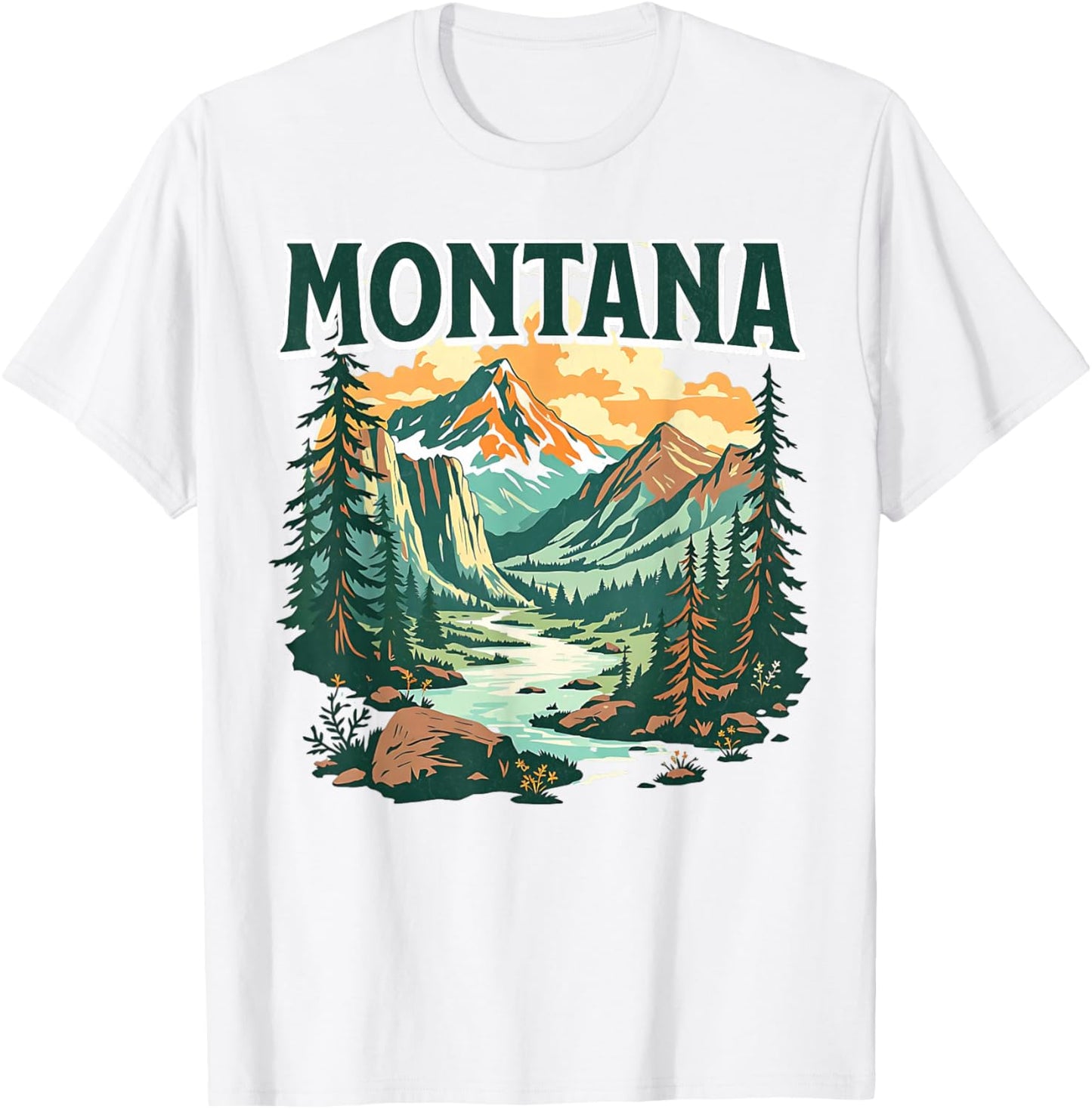 Montana T-Shirt - T-Shirt | White