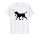 Labrador Retriever Running Fly Fishing Black Lab Dog T-Shirt