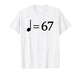 67 Music Meme Slang Musician Kids Funny Music Teacher T-Shirt