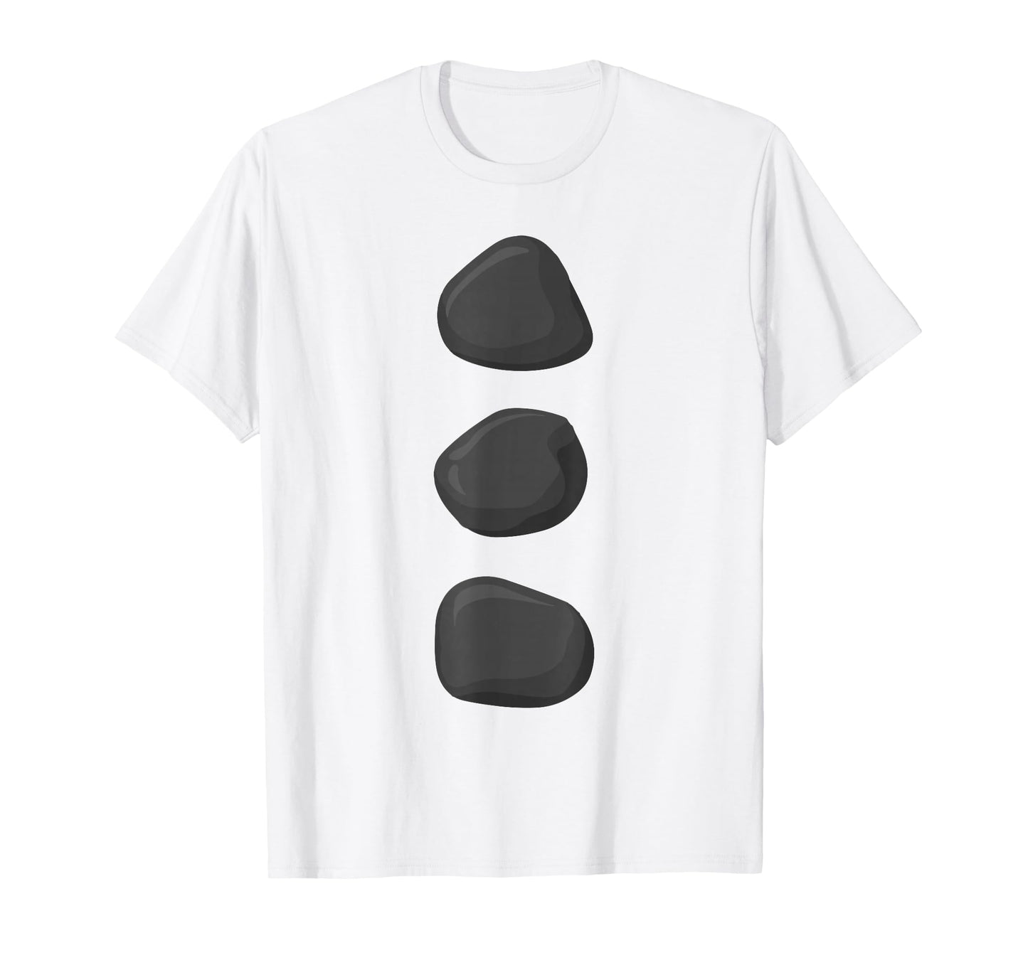 Christmas Snowman Three Black Buttons Xmas Costume T-Shirt
