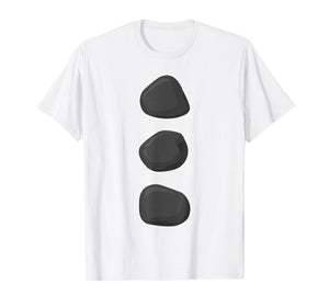 Christmas Snowman Three Black Buttons Xmas Costume T-Shirt