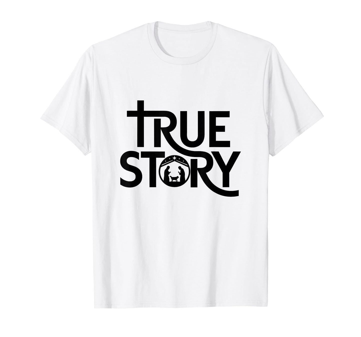 True Story Nativity Scene John 3:16 Christian Christmas T-Shirt