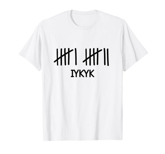 Funny Six Seven 6 7 Tally Marks Math Numbers Meme IYKYK 67 T-Shirt