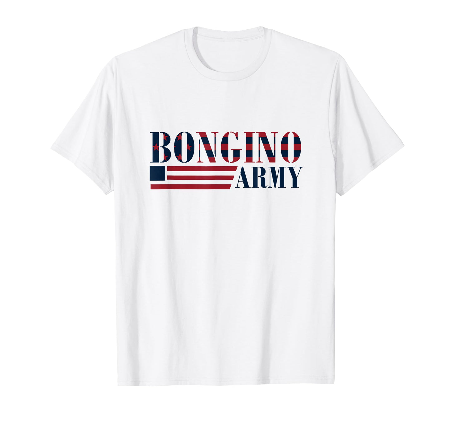 Bongino Army Graphic Tee Front Print T-Shirt