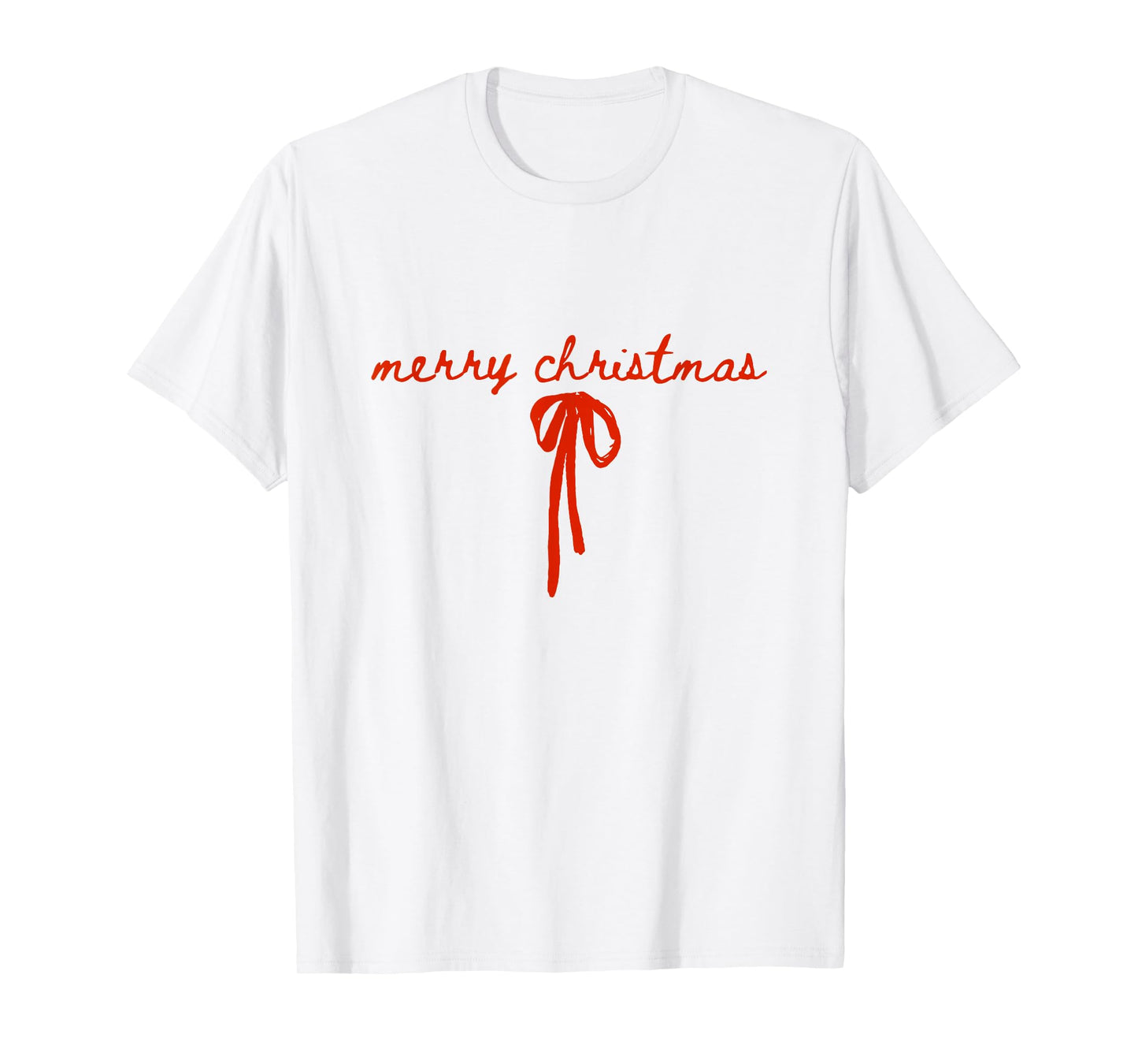 Coquette Bow Christmas Merry Christmas Xmas Family Pajama T-Shirt