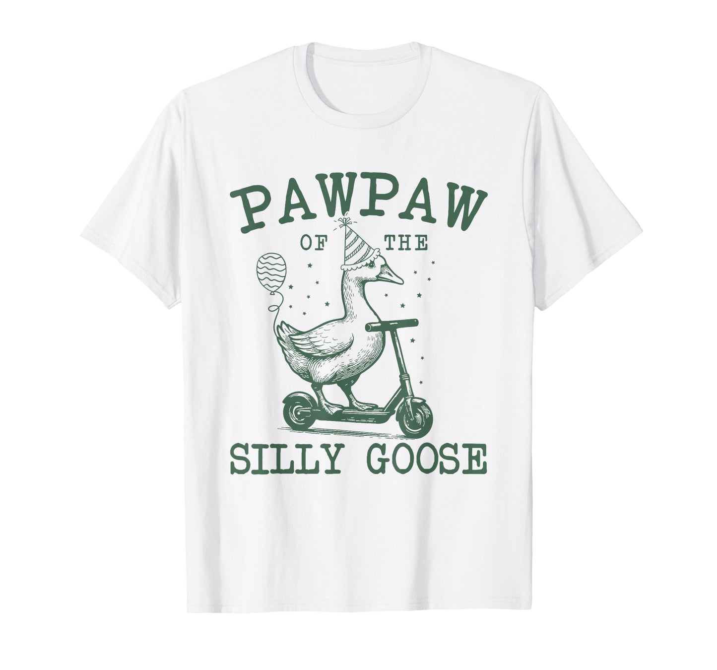 Pawpaw of The Silly Goose First Birthday Family Matching T-Shirt