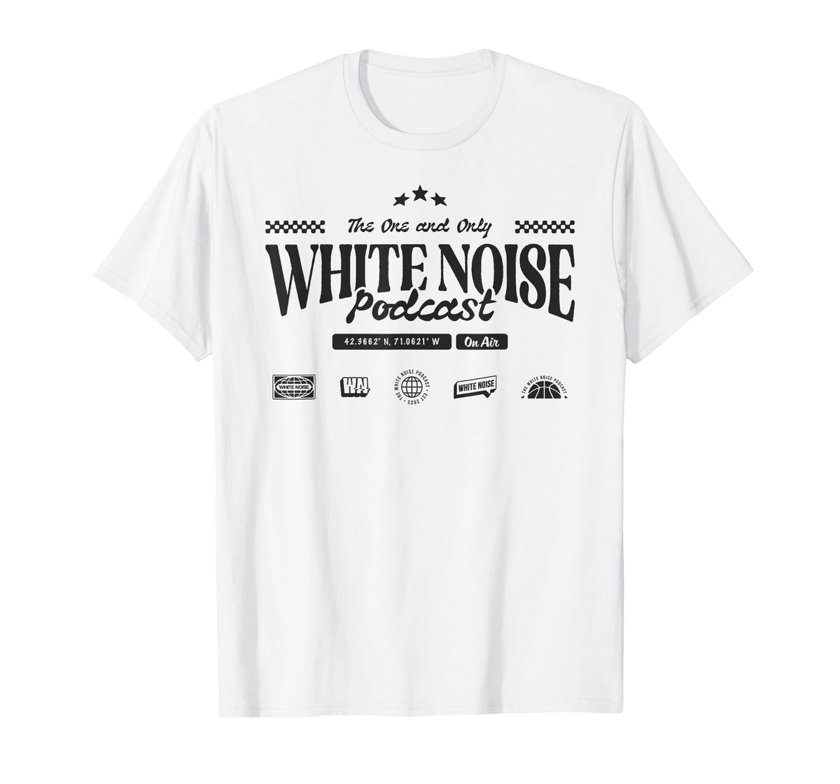 White Noise Podcast | Racer T-Shirt