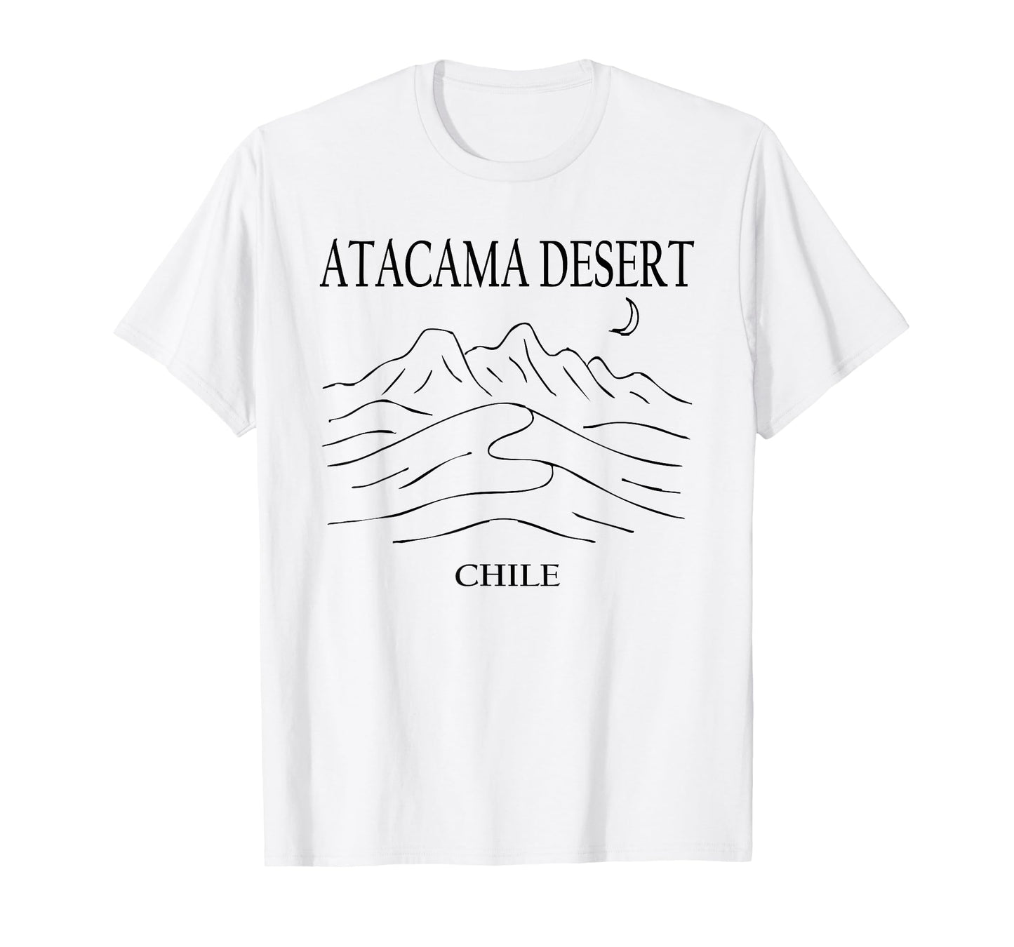 Atacama Desert Chile Minimalist City Skyline Travel Souvenir T-Shirt