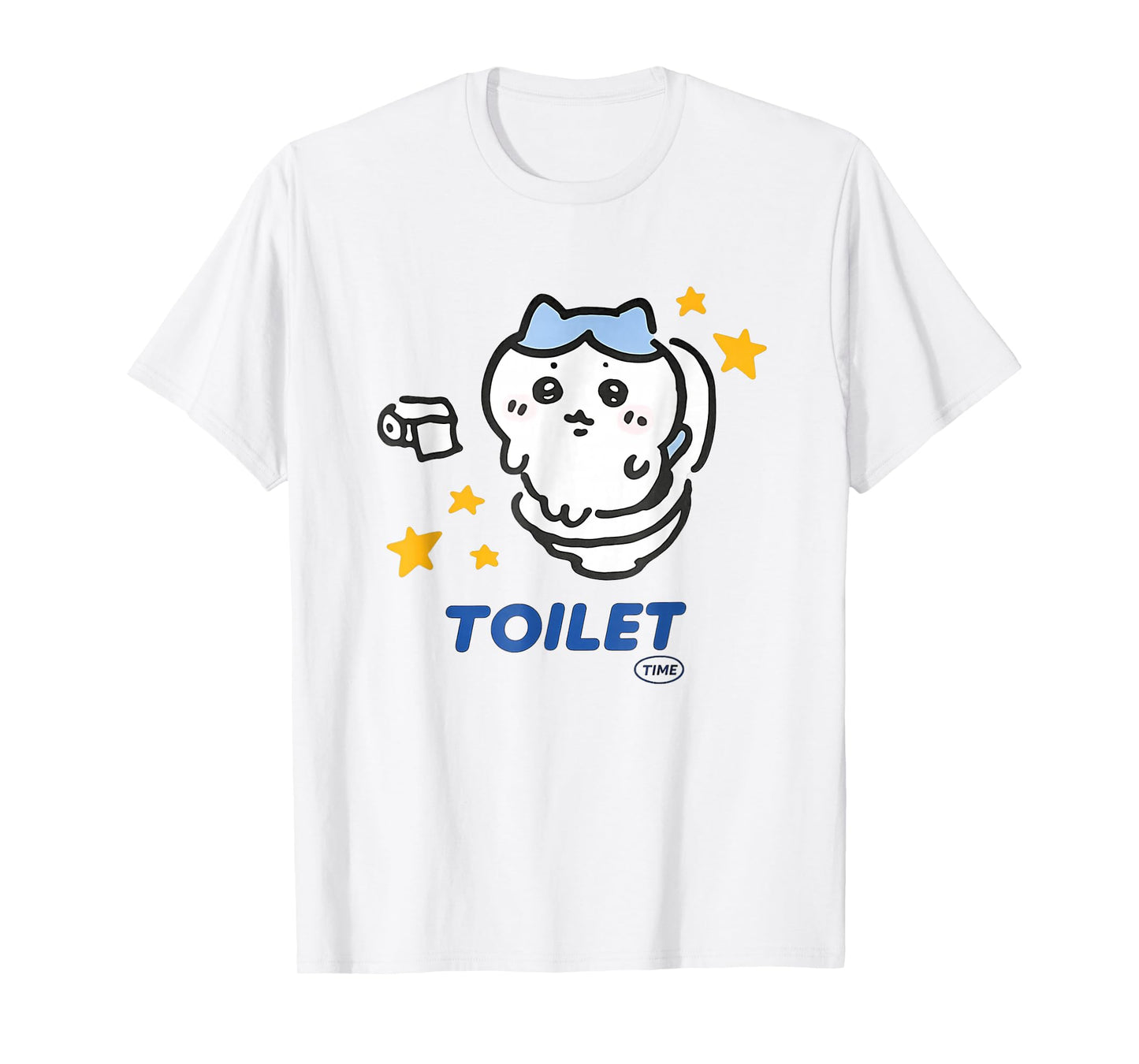 Toilet Time Chikawa Meme Funny Tee T-Shirt